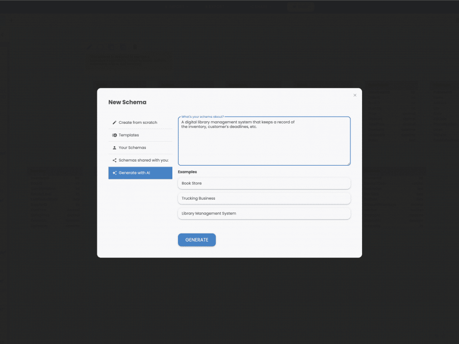 Database Schema Templates