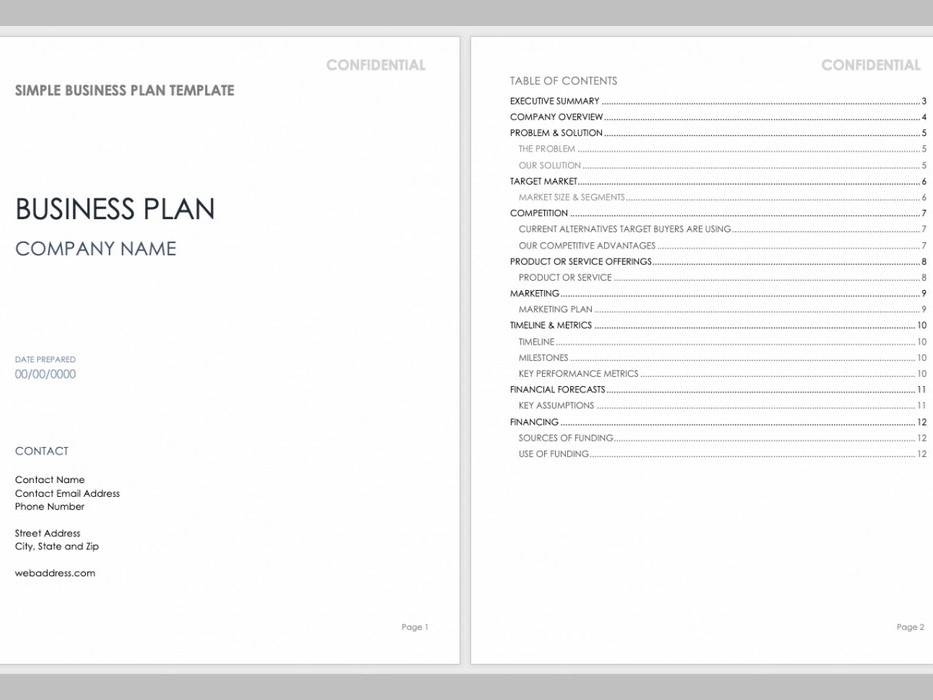 Business Plan Templates