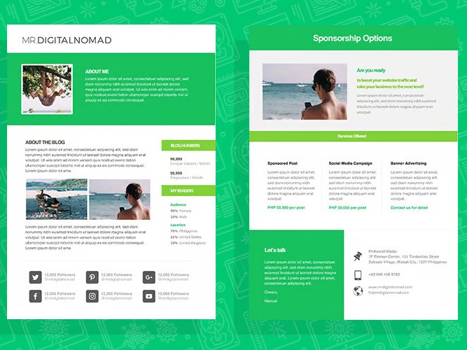 Editable Media Kits